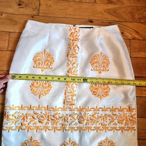 Midnight Velvet Embroidered Pencil Skirt - Picture 3 of 11